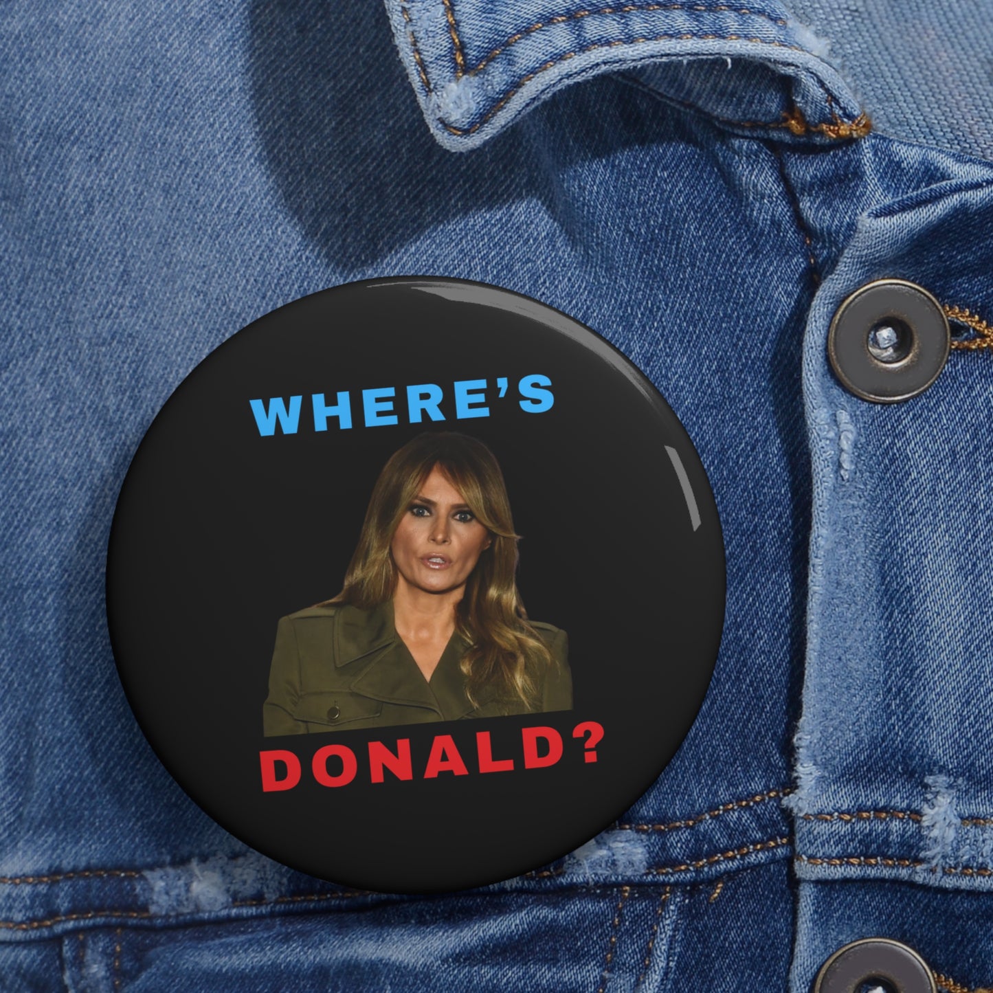 Where's Donald Black Pin