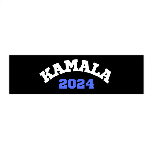 Kamala 2024 Black Bumper Sticker